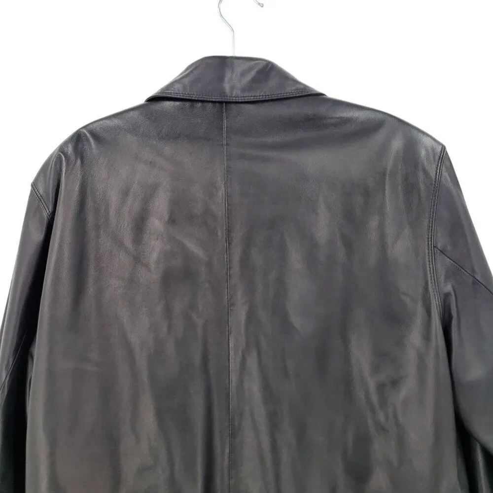 Mens‎ Robert Comstock Endurance Black Buttery Genuine Leather Jacket Sz 42 City